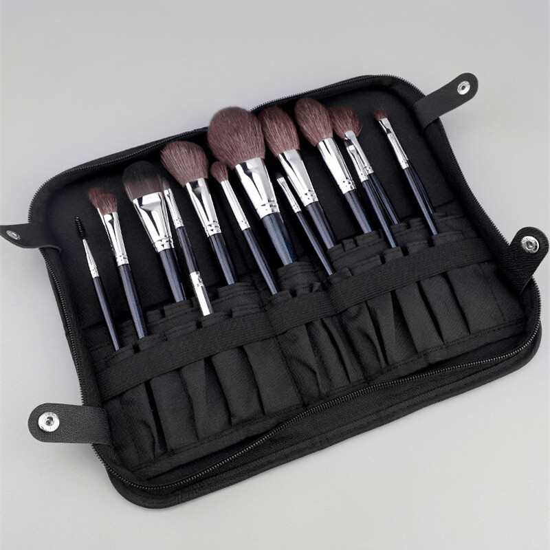 Sklopiva torbica za četke za šminkanje, patentni zatvarač, torbica za pohranu kozmetičkih alata za šminkanje, torbica za kistove za toaletne potrepštine, 29/23 rupa, organizator, alati za kistove za šminkanje
