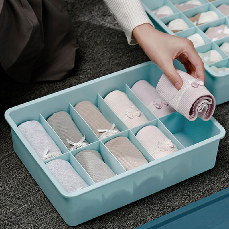 Kompaktan i učinkovit organizator za donje rublje za ormar PP plastični organizator za kutiju za pohranu donjeg rublja Kutija za pohranu ružičastog grudnjaka