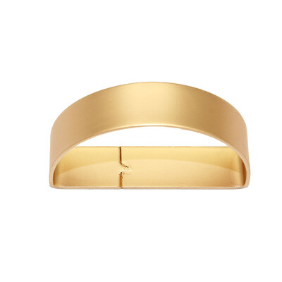 6Pcs Polukružni mat srebrni prstenovi za salvete za stolne postavke Vjenčanje Božićna zabava Stol za večeru Metalni prsteni za salvete HB68