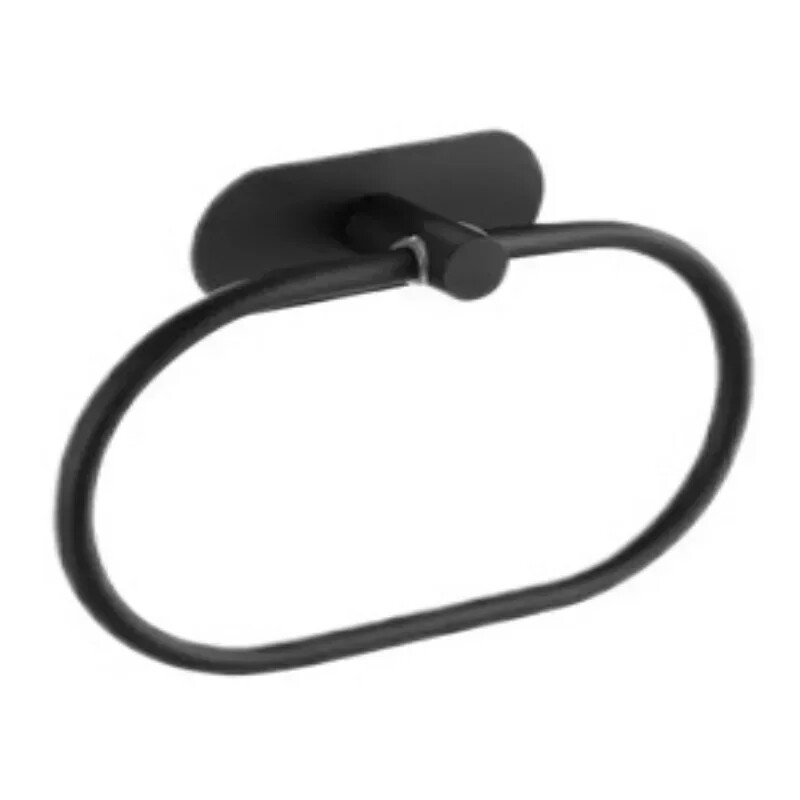 Задна самозалепваща лента Пръстен за хавлии от неръждаема стомана Аксесоари за баня Баня Неперфорираща поставка за хавлии Инструмент за съхранение