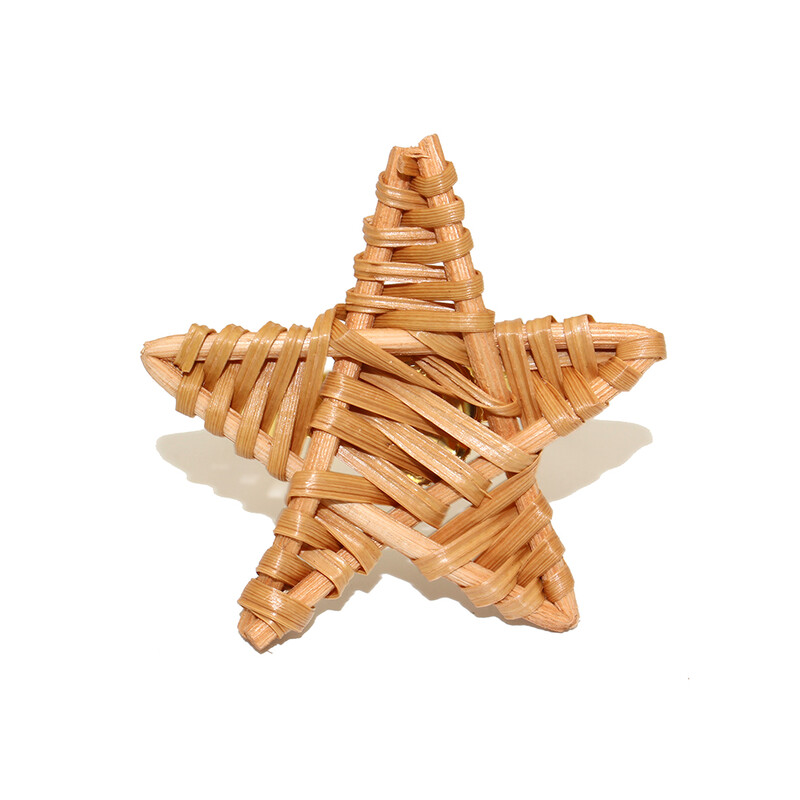 8Pcs Плетени пръстени за салфетки от ратан Естествен държач за салфетки за Коледа Декорация на маса за хранене Сватбен декор Начало Декор HWW49