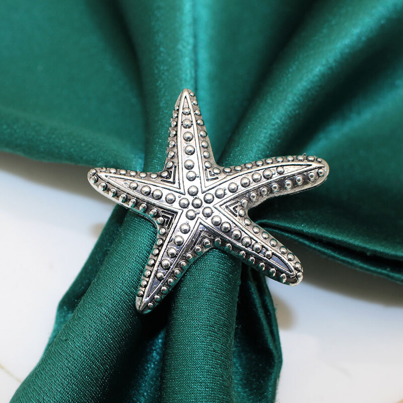 4 бр. Смесени стилове Океански крайбрежни пръстени за салфетки Ретро държачи за салфетки за домашен сватбен декор Маса за хранене Банкети Семейни събирания