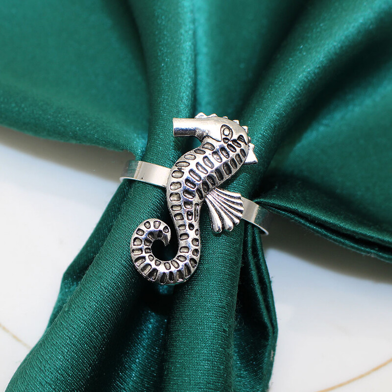 4 бр. Смесени стилове Океански крайбрежни пръстени за салфетки Ретро държачи за салфетки за домашен сватбен декор Маса за хранене Банкети Семейни събирания