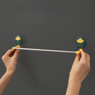 1PC neperforirani jednopolni stalak za ručnike, kupaonica, bešavno samoljepljivo spremište, nehrđajući čelik