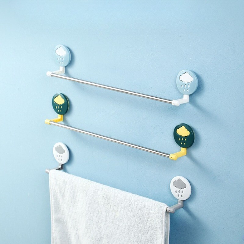 1PC neperforirani jednopolni stalak za ručnike, kupaonica, bešavno samoljepljivo spremište, nehrđajući čelik