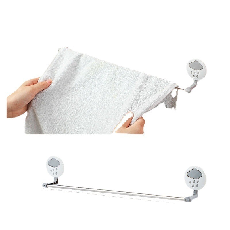 1PC neperforirani jednopolni stalak za ručnike, kupaonica, bešavno samoljepljivo spremište, nehrđajući čelik