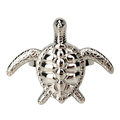 Obalna morska stvorenja, metalni prsteni za salvete, 6 kom., plavi nautički držači za salvete za kućni dekor, blagovaonski stol, banket, obiteljsko okupljanje