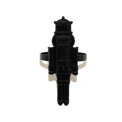 1kom Orašar prstenovi za salvete Vintage metalni vojnik Držači za salvete za božićno kućno blagdansko obiteljsko okupljanje Dekoracija blagovaonskog stola