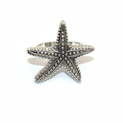 Dvianna 8kom/set prstenovi za salvete s temom oceana, retro metalni držači za salvete za kućnu plažu, dekoracija stola za vjenčanje HWM224