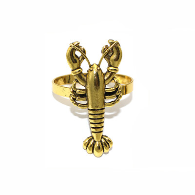 Dvianna 8kom/set prstenovi za salvete s temom oceana, retro metalni držači za salvete za kućnu plažu, dekoracija stola za vjenčanje HWM224