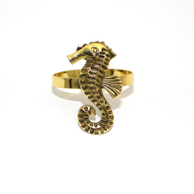 Dvianna 8kom/set prstenovi za salvete s temom oceana, retro metalni držači za salvete za kućnu plažu, dekoracija stola za vjenčanje HWM224