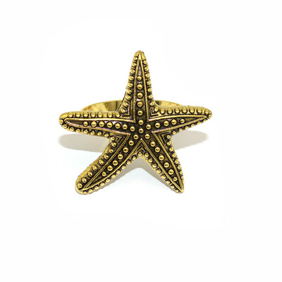 Dvianna 8kom/set prstenovi za salvete s temom oceana, retro metalni držači za salvete za kućnu plažu, dekoracija stola za vjenčanje HWM224