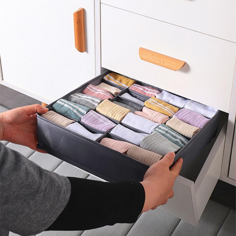 Spintos Tvarkykla Apatinių drabužių Tvarkyklės sutvirtintas kraštas Tvirtas laikantysis poliesteris 24 tinkleliai Sulankstomas drabužių dizainas