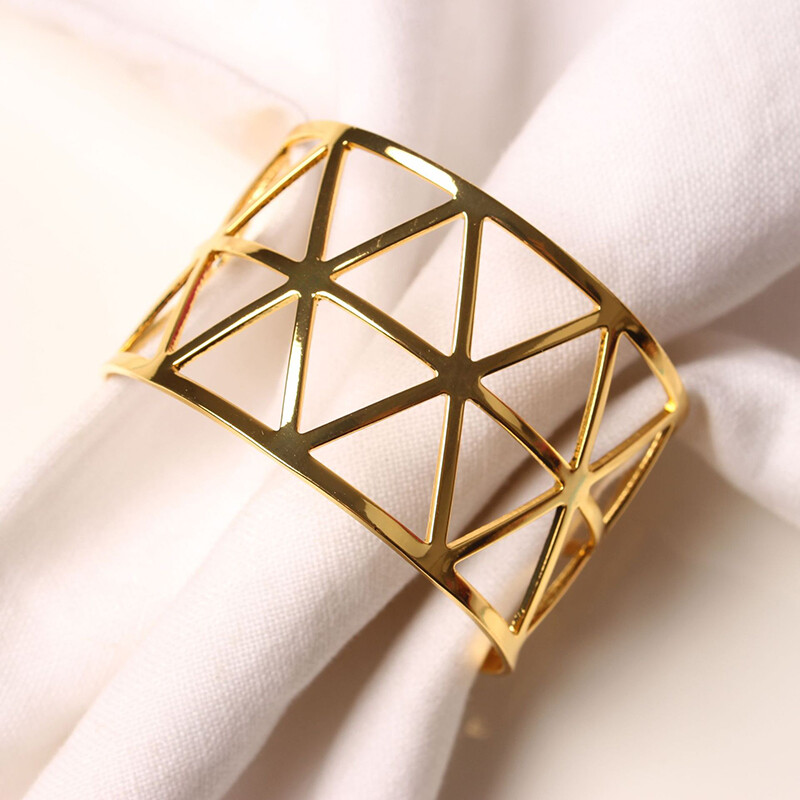 3/6/12Pcs Zlatni Srebrni prsten za salvete Šuplje papirnate kopče za salvete Držač za salvete Rođendan Vjenčanje Božićna zabava Dekoracija Stol za večeru