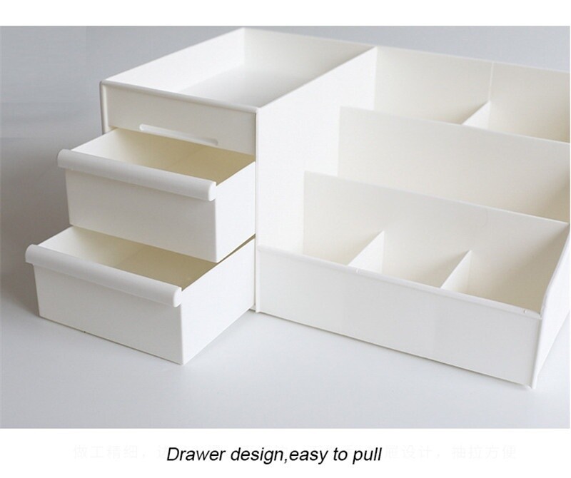 Ladica velikog kapaciteta Kutija za pohranu šminke Organizator Kutija za pohranu kozmetike Toaletni stolić Stalak za njegu kože Polica za kućne posude