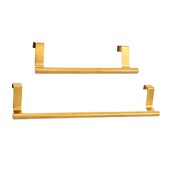 Preko ormarića Držač za ručnike od nehrđajućeg čelika Zlatna kuka Polica Ukrasni organizator Stalak za kuhinjske ručnike Kuhinjske ručnike Ormarić Kupaonica