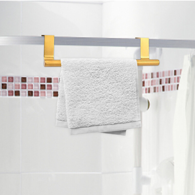 Preko ormarića Držač za ručnike od nehrđajućeg čelika Zlatna kuka Polica Ukrasni organizator Stalak za kuhinjske ručnike Kuhinjske ručnike Ormarić Kupaonica