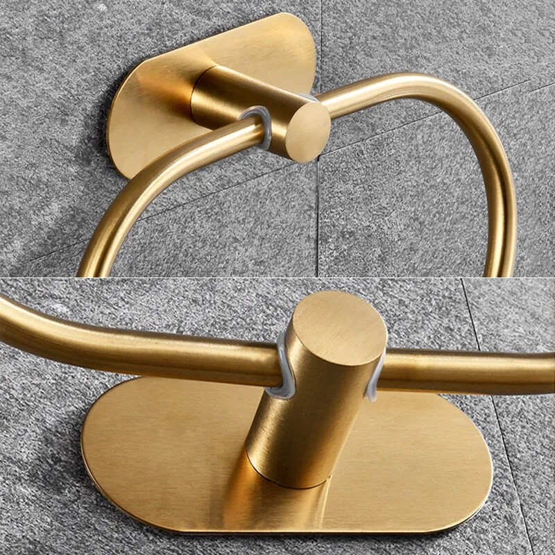 22CM kupaonski prsten za ručnike Kuka Hardver Dodaci Držač za pohranu Nehrđajući čelik Držač ručnika Moderna okrugla vješalica za ručnike