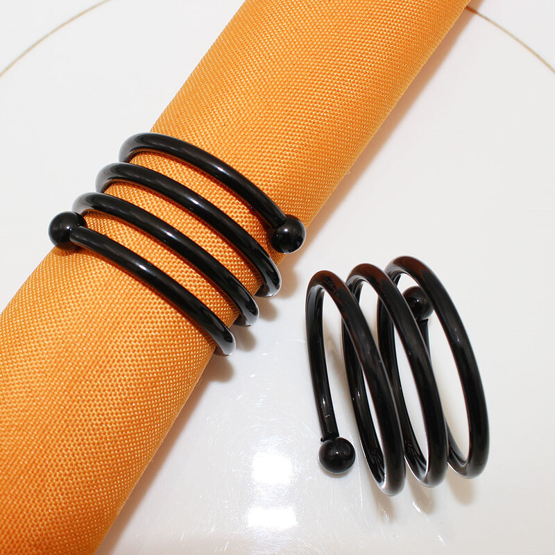 6Pcs Halloween prstenovi za salvete Okrugli Ghost Spider Leaf Držač za salvete Crna mašna Kopča za salvete za vjenčanja Dekoracija stolova za večere