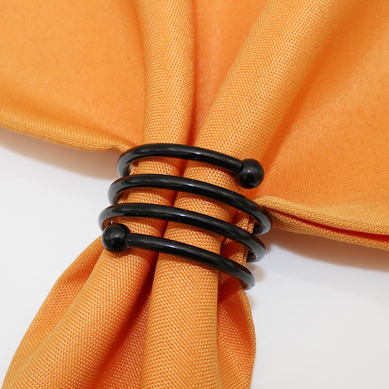 6kom Srebrni prstenovi za salvete Okrugli držač za salvete Metalne kopče za salvete za Dan zahvalnosti Vjenčanje Božićna zabava Dekorativni kuhinjski stol