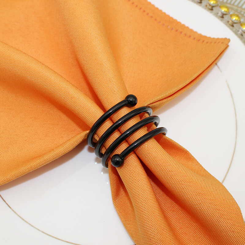 6kom Srebrni prstenovi za salvete Okrugli držač za salvete Metalne kopče za salvete za Dan zahvalnosti Vjenčanje Božićna zabava Dekorativni kuhinjski stol