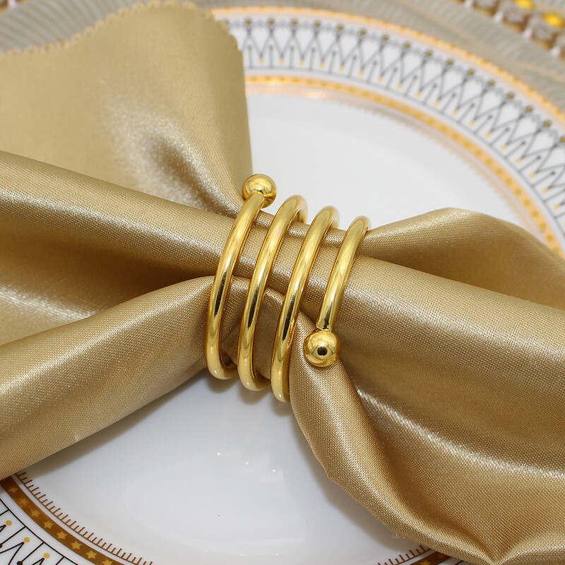 6kom Srebrni prstenovi za salvete Okrugli držač za salvete Metalne kopče za salvete za Dan zahvalnosti Vjenčanje Božićna zabava Dekorativni kuhinjski stol