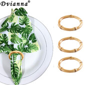 12kom bambusovih prstenova za salvete Ručno izrađeni drveni prstenovi za držače za salvete za vjenčanje, banket za Valentinovo, Dan zahvalnosti, božićni stolni ukras