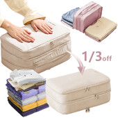 Ušteda prostora Kompresivno pakiranje Putna torba za pohranu Kocke Vodootporan najlonski kovčeg Prijenosni s torbom Organizator za prtljagu