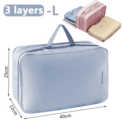 Ušteda prostora Kompresivno pakiranje Putna torba za pohranu Kocke Vodootporan najlonski kovčeg Prijenosni s torbom Organizator za prtljagu