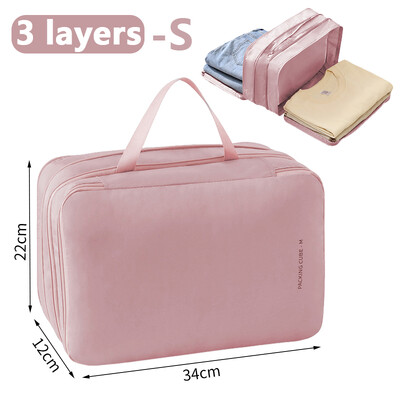 Ušteda prostora Kompresivno pakiranje Putna torba za pohranu Kocke Vodootporan najlonski kovčeg Prijenosni s torbom Organizator za prtljagu