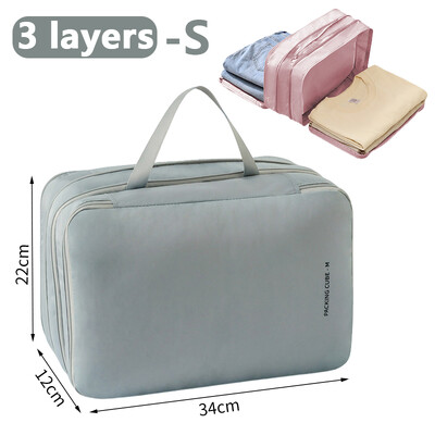 Ušteda prostora Kompresivno pakiranje Putna torba za pohranu Kocke Vodootporan najlonski kovčeg Prijenosni s torbom Organizator za prtljagu