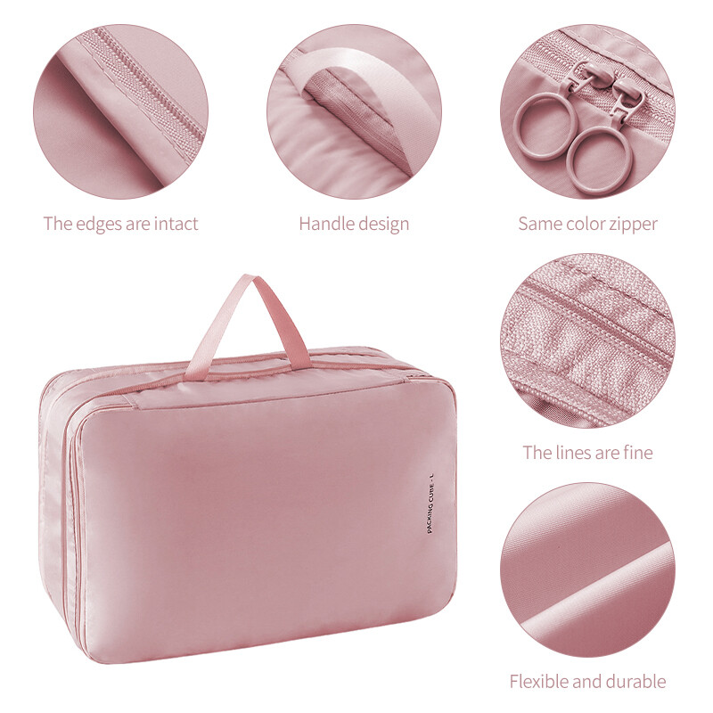 Ušteda prostora Kompresivno pakiranje Putna torba za pohranu Kocke Vodootporan najlonski kovčeg Prijenosni s torbom Organizator za prtljagu