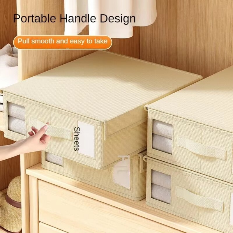 Kreativna posteljina Kutija za pohranu Plahta za odjeću 4-dijelni organizator Garderoba Pokrivač Navlaka za poplun Netkana kutija za pohranu