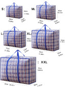 1PC sklopiva torba za selidbu Velika torba od tkane torbe od zmijske kože Vodootporna prijenosna torba za mobitel plava