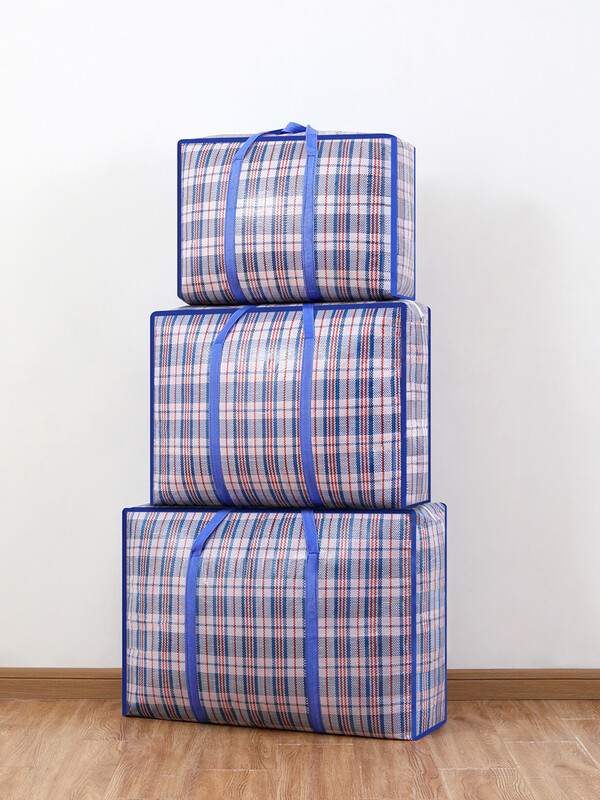 1PC sklopiva torba za selidbu Velika torba od tkane torbe od zmijske kože Vodootporna prijenosna torba za mobitel plava