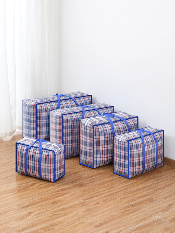 1PC sklopiva torba za selidbu Velika torba od tkane torbe od zmijske kože Vodootporna prijenosna torba za mobitel plava