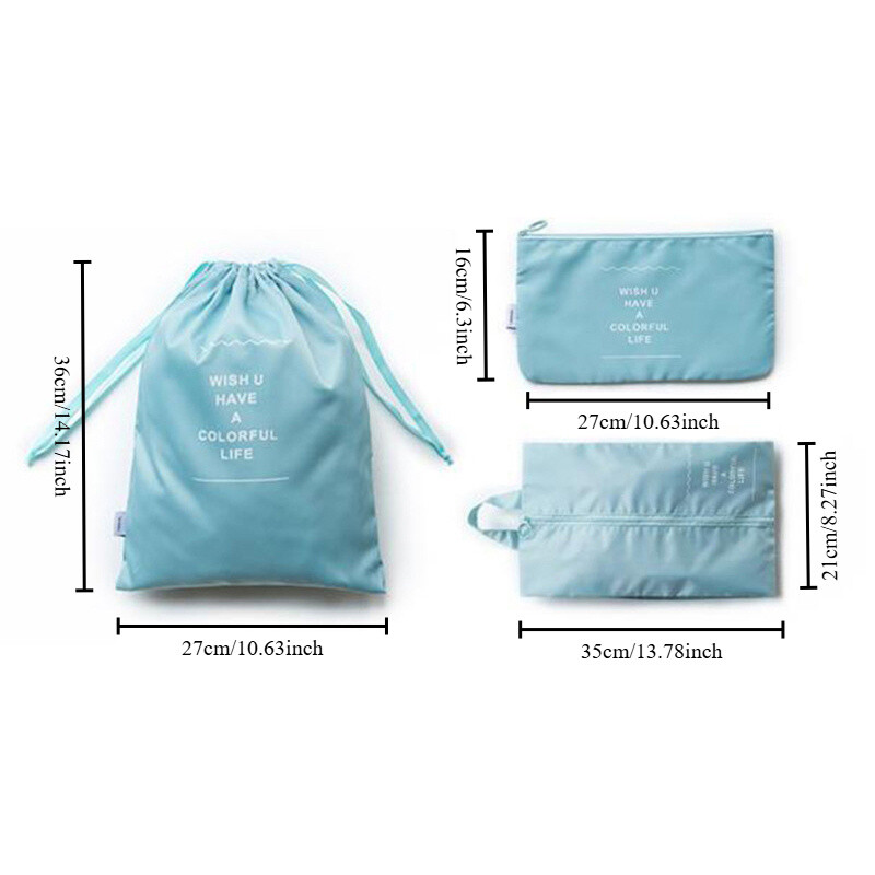 Torba za razvrstavanje kovčega od 7 dijelova Organizator putovanja Torba za razvrstavanje odjeće Odjeća za poslovno putovanje Obuća Donje rublje Odvojena torba za pohranu