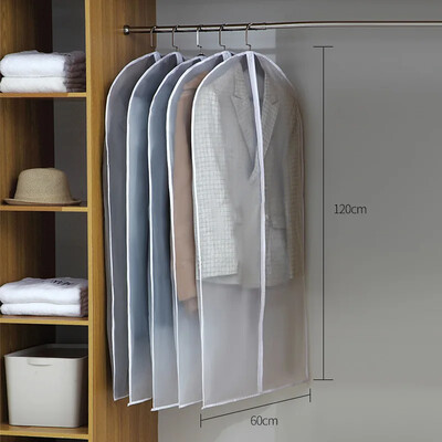 Zaštitna torba za odjeću otporna na prašinu Potpuno zatvorena navlaka za odjeću s patentnim zatvaračem Vreće za odjeću Viseća izdržljiva torba za pohranu odjeće