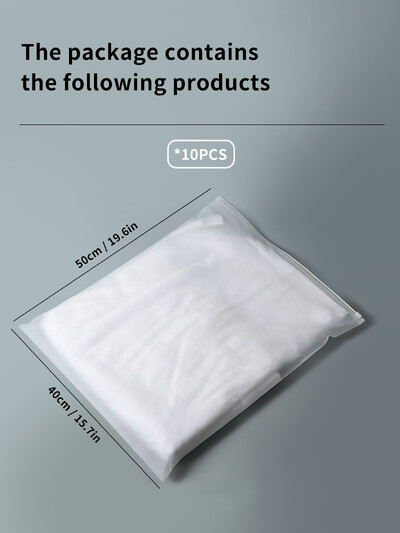 WORTHBUY 10PCS Torba za pohranu odjeće s patentnim zatvaračem Putne prijenosne torbe za donje rublje Čarape Torba za cipele Vodootporni organizator za prtljagu