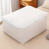 1 kom-Velika torba za pohranu s poklopcem na patentni zatvarač, spremnik za pohranu posteljine, odjeće, pohrane za hlače, čvrsti patentni zatvarač