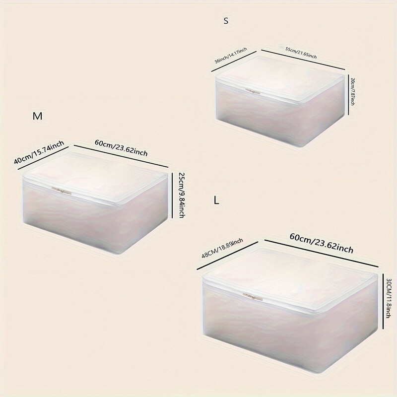 1 kom-Velika torba za pohranu s poklopcem na patentni zatvarač, spremnik za pohranu posteljine, odjeće, pohrane za hlače, čvrsti patentni zatvarač
