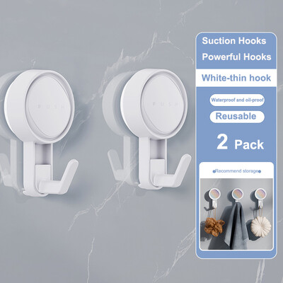 Kuke za usisavanje Snažne kuke za čaše - izdržljive za tuširanje Vodootporna usisna vješalica za kupaonski ogrtač za ručnik Uklonjiv za višekratnu upotrebu