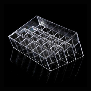 Clear 24 Grid Lipstick Stand Θήκη Makeup Organizer Storage Box Κραγιόν Display Stand Θήκη Cosmetic Jewelry Organizer Box