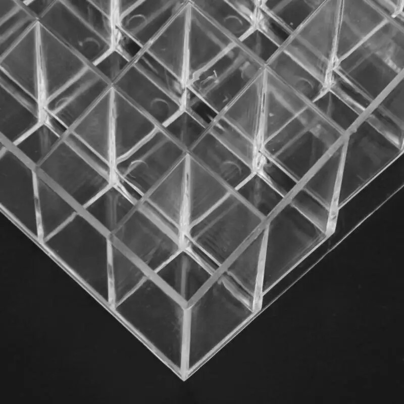 Skaidrus 24 tinklelio lūpų dažų stovo dėklas makiažo laikymo dėžutės lūpų dažų stendo laikiklis Kosmetikos papuošalų laikiklis