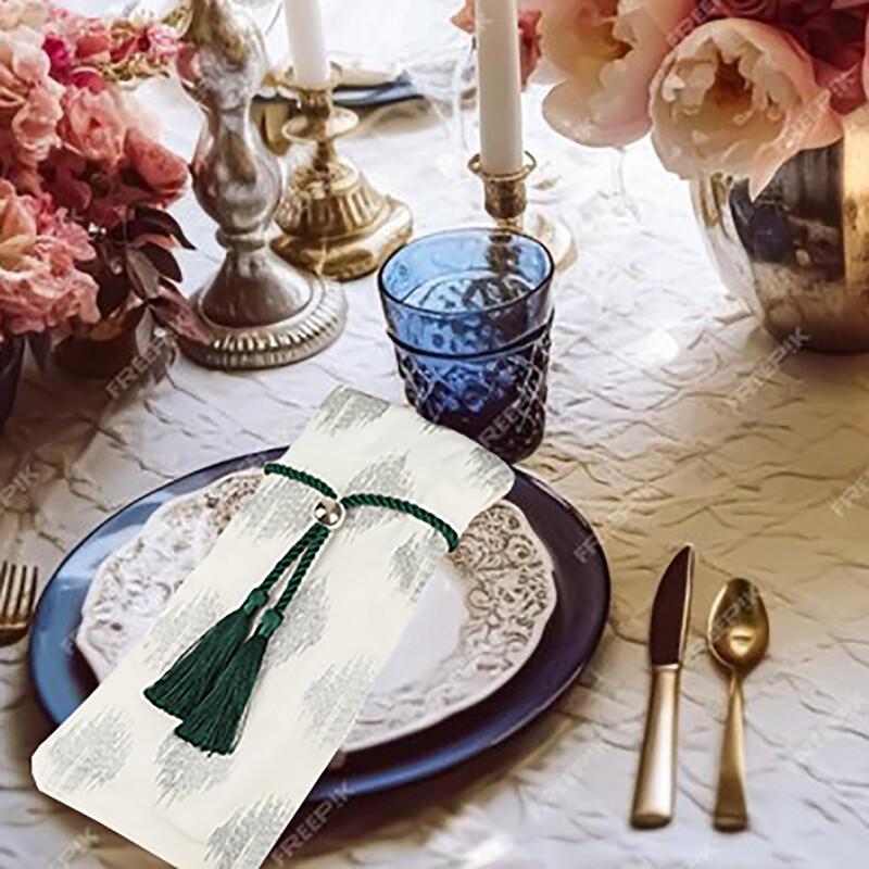 4 bucăți mărgele inele pentru șervețele lucrate manual cu ciucuri cataramă pentru adunări de familie Accesorii pentru decorarea mesei pentru petrecerea de nuntă 2024