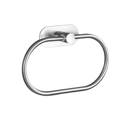 1 gab. Nerūsējošā tērauda dvieļu gredzens Vannas istaba Vannas istaba Virtuve Bez perforācijas pakaramais bez nagiem bez ovāla glabāšanas statīvs