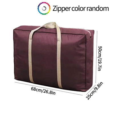 Голяма чанта за багаж Тъкана чанта с голям капацитет Многофункционална чанта за опаковане на багаж Органайзер за дрехи с цип Преносими чанти за преместване