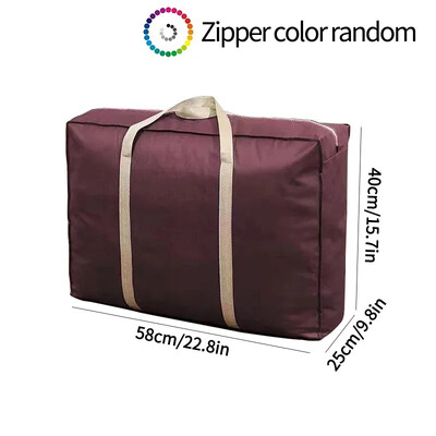 Голяма чанта за багаж Тъкана чанта с голям капацитет Многофункционална чанта за опаковане на багаж Органайзер за дрехи с цип Преносими чанти за преместване