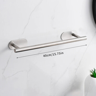 Samoljepljivi držač šipke za ručnike bez rupe za bušenje Toranj Stalak Vješalica Polica za odlaganje Kupaonska šipka za ručnike Kupatilo Kuhinja Držač za ručnike