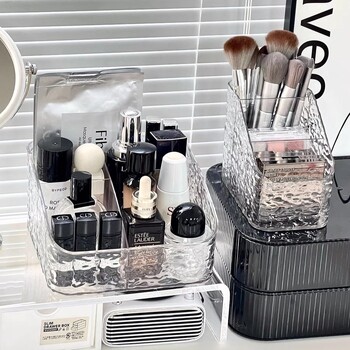 Makeup Storage Organizer Clear Skincare Organizer For Vanity Storage Box For Lipstick Cosmetic Organizer Θήκη αρώματος